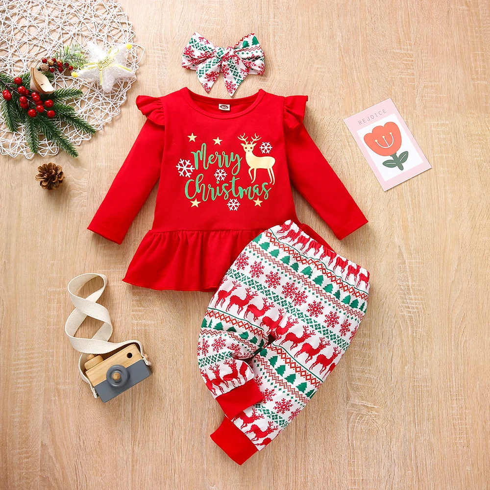 80-120M Baby Girl Christmas Newborn Infant Children Clothing Jumpsuit Cute Merry Christmas Print Long Sleeve Romper Xmas Costume
80-120M Baby Girl Christmas Newborn Infant Children Clothing Jumpsuit Cute Merry Christmas Print Long Sleeve Romper Xmas Costume