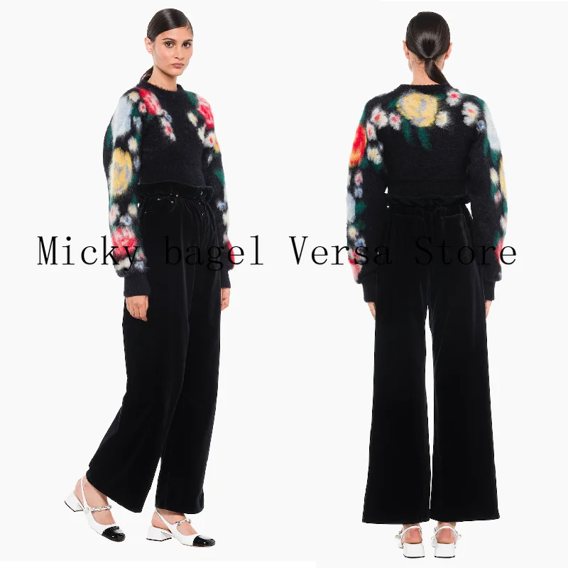 luxury high quality early spring new jacquard Mohair knitted pullover fashion women's long sleeve round neck long sleeve sweater
luxury high quality early spring new jacquard Mohair knitted pullover fashion women's long sleeve round neck long sleeve sweater