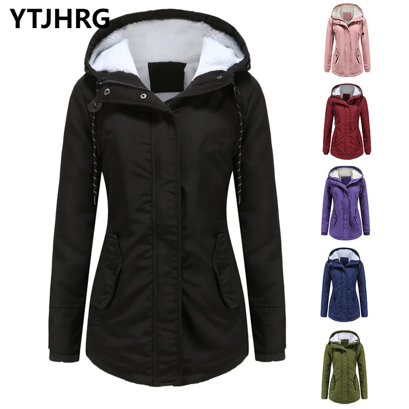 Windproof Fashion Outwear Jackets Female Clothing Fleece Hooded Parkas Coats Woman Winter Thicken 2022 New Warm Autumn Ladies
Windproof Fashion Outwear Jackets Female Clothing Fleece Hooded Parkas Coats Woman Winter Thicken 2022 New Warm Autumn Ladies