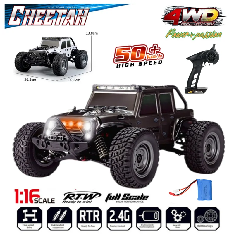 

RC Cars 2.4G Brushless Electric Off Road 4x4 Wrangler 1/16 4WD High Speed Remote Control Drift Racing 4CH Buggy For Kid Wltoys