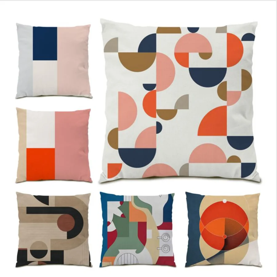 Poster Living Room Decoration Simple Cushion Cover 45x45 Polyester Linen Throw Pillow Covers Geometric Oil Painting Sofa E0381
Poster Living Room Decoration Simple Cushion Cover 45x45 Polyester Linen Throw Pillow Covers Geometric Oil Painting Sofa E0381