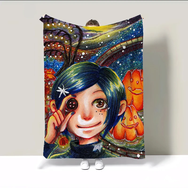 Custom Blanket for Decorative Sofa Coraline Mantas De Cama Bedroom Decoration Bedspread on the Bed Cover Fluffy Soft Blankets
Custom Blanket for Decorative Sofa Coraline Mantas De Cama Bedroom Decoration Bedspread on the Bed Cover Fluffy Soft Blankets