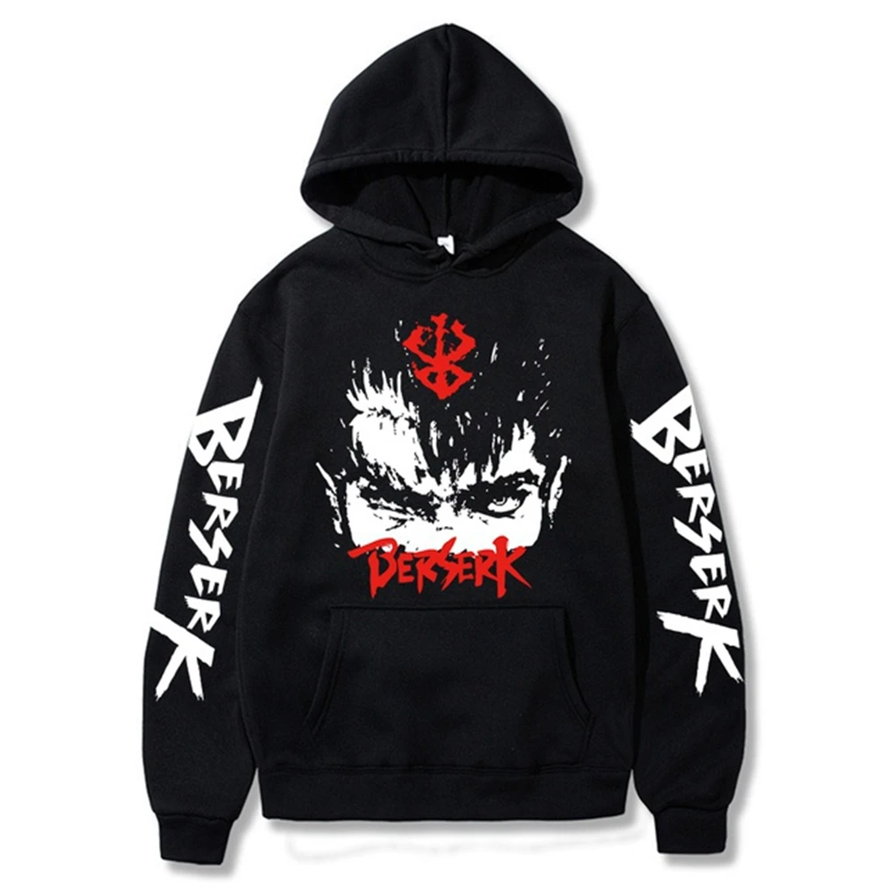 Japan Anime B-Berserks Guts Hoodies Fashion Black and White Manga Streetwear Winter Oversized Women Long Sleeve Harajuku
Japan Anime B-Berserks Guts Hoodies Fashion Black and White Manga Streetwear Winter Oversized Women Long Sleeve Harajuku