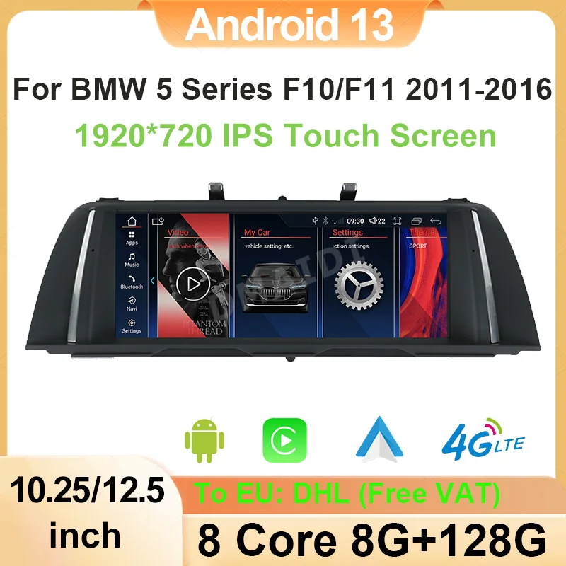 Factory Price Car Multimedia Intelligent Screen For BMW 5Series F10 F11 Video Players ID8 8Core Android AUTO Carplay GPS Navi 4G
Factory Price Car Multimedia Intelligent Screen For BMW 5Series F10 F11 Video Players ID8 8Core Android AUTO Carplay GPS Navi 4G
