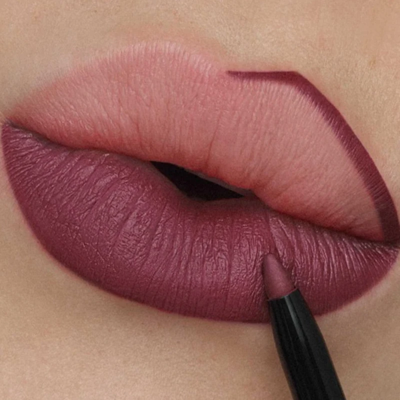 

Matte Nude Lipliner Pencil Sexy Red Contour Tint Lipstick Waterproof Lasting Non-stick Cup Lip Liner Pen Lips Makeup Cosmetics