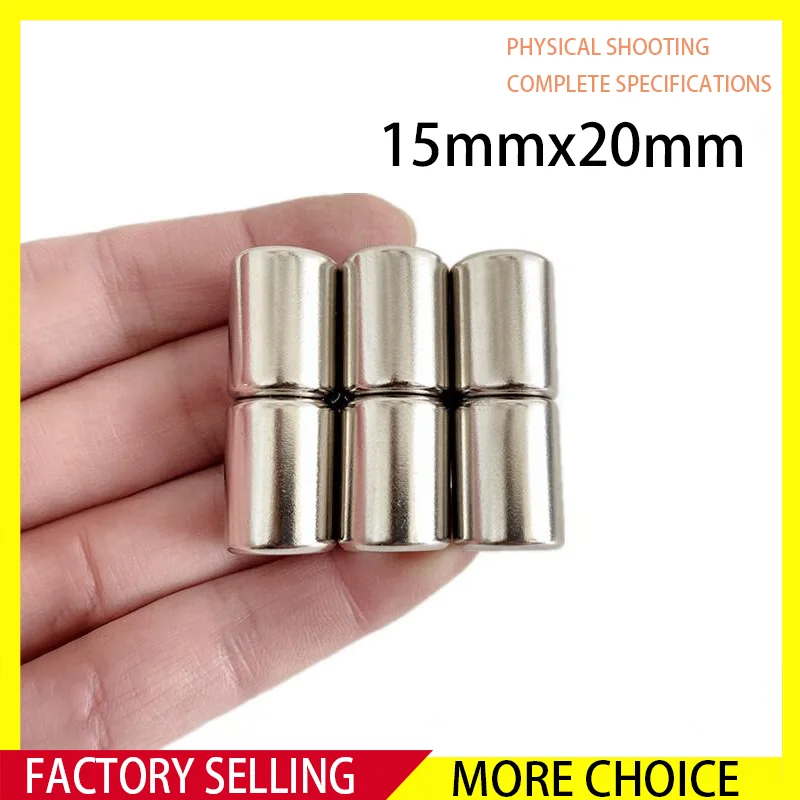 1~20PCS 15x20mm Rare Earth Magnets Diameter 15mm Round Magnets 15mm x 20mm Permanent Neodymium Magnets 15*20 strong magnets
1~20PCS 15x20mm Rare Earth Magnets Diameter 15mm Round Magnets 15mm x 20mm Permanent Neodymium Magnets 15*20 strong magnets