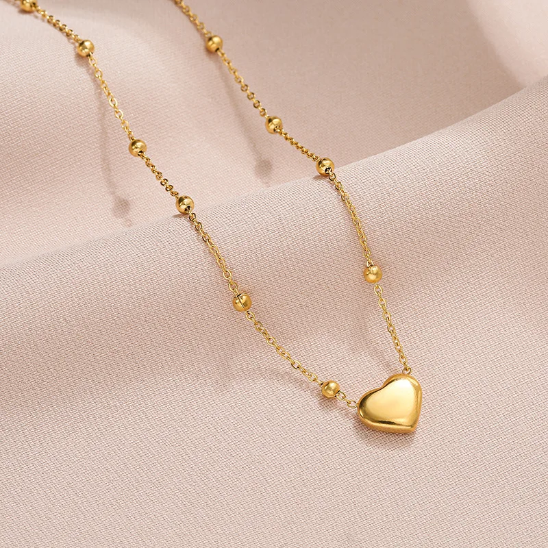 18k Gold Plated Peach Heart Pendant Necklace Ladies Clavicle Chain Valentine's Day Birthday Wedding High Jewelry Gifts
18k Gold Plated Peach Heart Pendant Necklace Ladies Clavicle Chain Valentine's Day Birthday Wedding High Jewelry Gifts