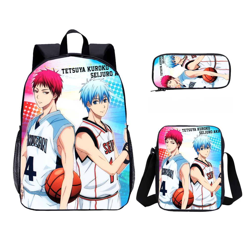 Японский ученический чехол Kuroko без баскетбола, Студенческая 3D печать, 3 шт./компл., Студенческая сумка для книг, дорожный рюкзак для ноутбука,...
Японский ученический чехол Kuroko без баскетбола, Студенческая 3D печать, 3 шт./компл., Студенческая сумка для книг, дорожный рюкзак для ноутбука,...