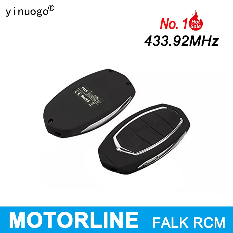 

MOTORLINE FALK RCM Garage Remote Control 433.92MHz Rolling Code MOTORLINE Remote Control Garage Door Opener Gate Switch Keychain