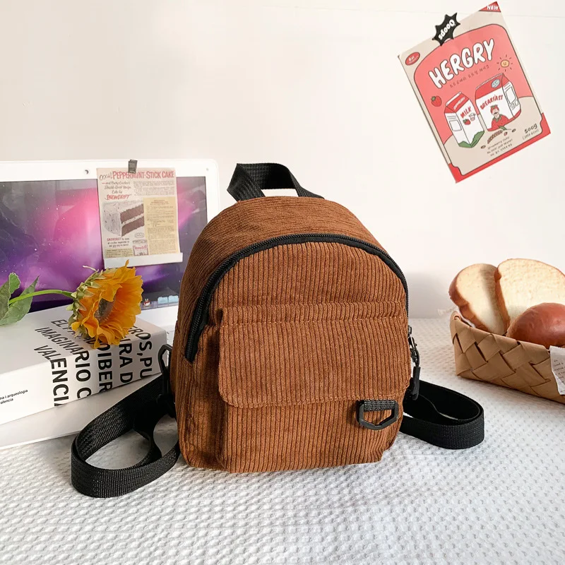 2023 Fashion Women Mini Backpack Solid Color Corduroy Small Backpacks Simple Casual Student Bookbags Traveling Backpacks
2023 Fashion Women Mini Backpack Solid Color Corduroy Small Backpacks Simple Casual Student Bookbags Traveling Backpacks