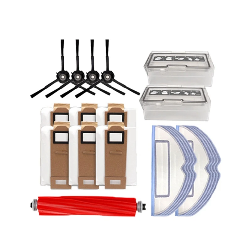 23 Pcs For Roborock Sweeping Robot G10/T7SPLUS/S7 Accessories Side Brush Filter Screen Rag Holder Rolling Brush Dust Box
23 Pcs For Roborock Sweeping Robot G10/T7SPLUS/S7 Accessories Side Brush Filter Screen Rag Holder Rolling Brush Dust Box
