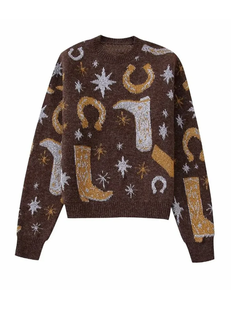 Women Autumn Pullover Sweaters 2022 Fashion Vintage Knitting Jacquard O-Neck Female Elegant Street Sweater Clothing
Women Autumn Pullover Sweaters 2022 Fashion Vintage Knitting Jacquard O-Neck Female Elegant Street Sweater Clothing