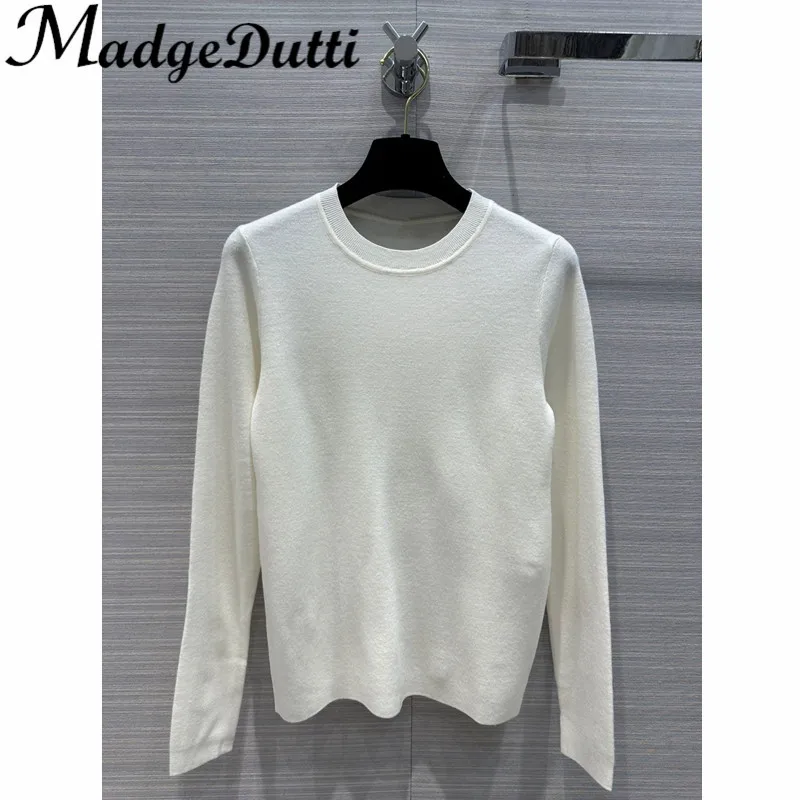12.9 MadgeDutti Letter Embroidery Soft Comfortable O-Neck Long Sleeve Pullover Knitwear Top Women
12.9 MadgeDutti Letter Embroidery Soft Comfortable O-Neck Long Sleeve Pullover Knitwear Top Women