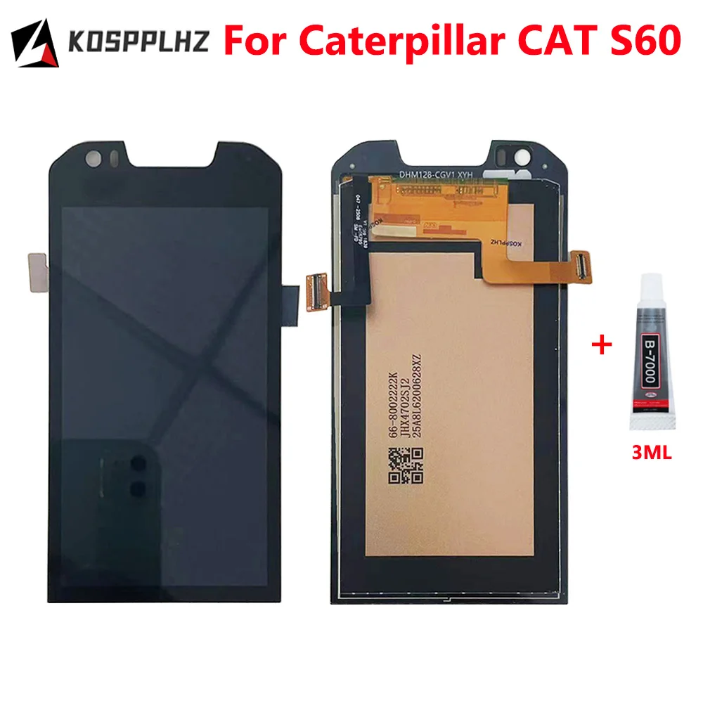 

4.7" Original For Caterpillar CAT S60 LCD Display + Touch Screen Digitizer Assembly For CAT S60 S 60 LCD + Glue