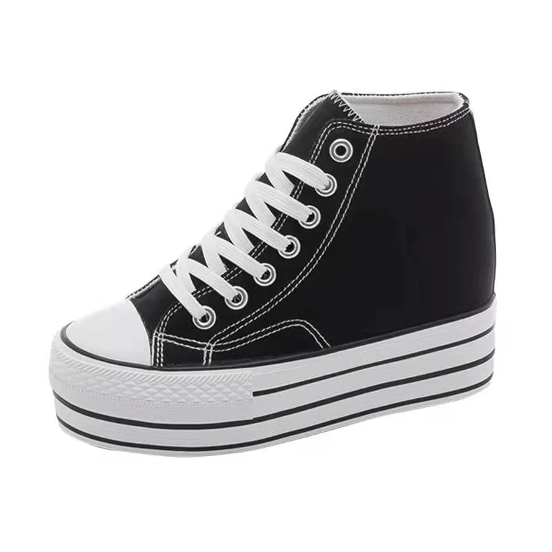 2021 New Autumn Canvas Women Hidden Heel Platform Wedge Casual Shoes Outdoor White Black Fashion Girls Wedge Sneakers
2021 New Autumn Canvas Women Hidden Heel Platform Wedge Casual Shoes Outdoor White Black Fashion Girls Wedge Sneakers