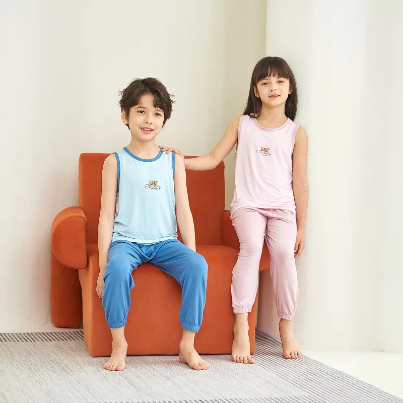 3-16 Years Boys Girls Lovely Cartoon Sleeveless Children Tank Vest Spring Summer Boys Girls Soft Cotton Kids Tanks Vests
3-16 Years Boys Girls Lovely Cartoon Sleeveless Children Tank Vest Spring Summer Boys Girls Soft Cotton Kids Tanks Vests