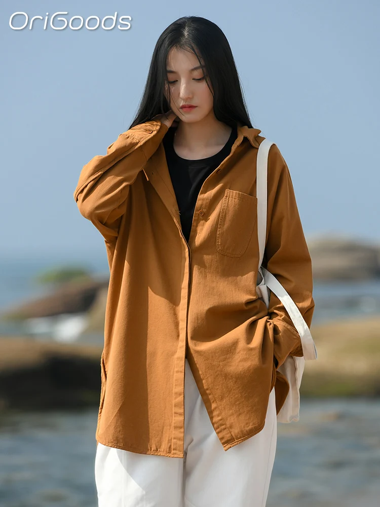 OriGoods Women Cotton Long Shirt Japan Style Korean Fashion Casual Loose Shirts 2023 Spring Summer New Long Blouse Tops Q024
OriGoods Women Cotton Long Shirt Japan Style Korean Fashion Casual Loose Shirts 2023 Spring Summer New Long Blouse Tops Q024