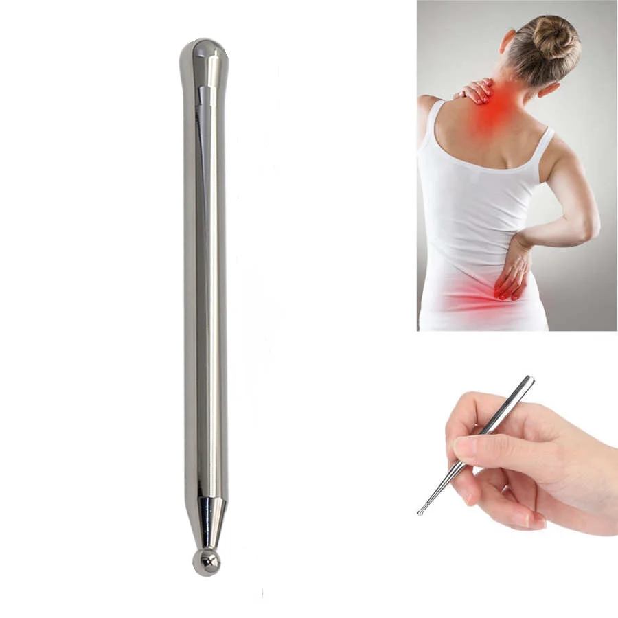 Stainless Steel Acupuncture Pen Massage Stick Acupuncture Point Detector Face Roller Facial Body Massage Tool Health Care Relax
Stainless Steel Acupuncture Pen Massage Stick Acupuncture Point Detector Face Roller Facial Body Massage Tool Health Care Relax