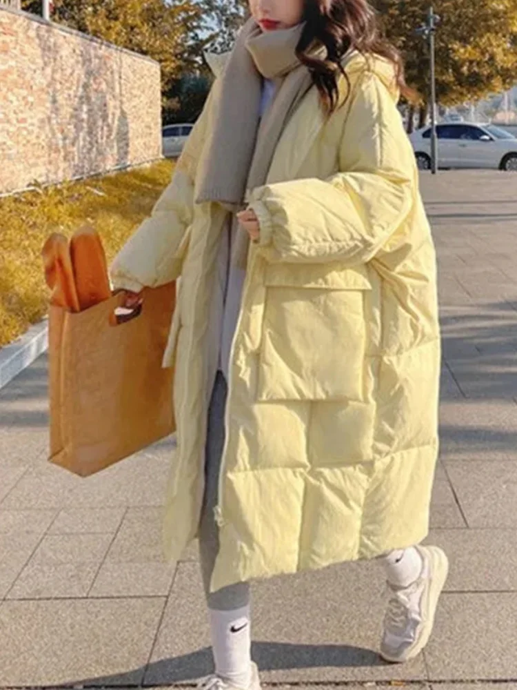 Oversized Coat Women Autumn Winter Long Parkas Lady Elegant Fashion Warm Down Padded Jacket Female Chic Loose Hooded Overcoat
Oversized Coat Women Autumn Winter Long Parkas Lady Elegant Fashion Warm Down Padded Jacket Female Chic Loose Hooded Overcoat