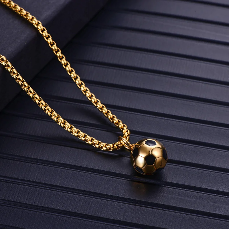Men's Titanium Steel Football Necklace Non-fading Creative Sports Style European Stainless Steel World Cup Necklace Accessories
Men's Titanium Steel Football Necklace Non-fading Creative Sports Style European Stainless Steel World Cup Necklace Accessories
