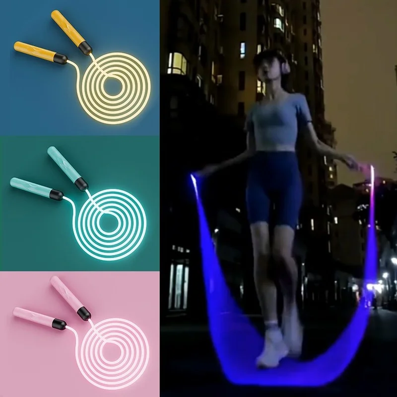 Adjustable Exercise Portable Training Glowing Fitness Ropes Rope Jump Outdoor Supplies Equipment Skip Night Up Light Sports
Adjustable Exercise Portable Training Glowing Fitness Ropes Rope Jump Outdoor Supplies Equipment Skip Night Up Light Sports