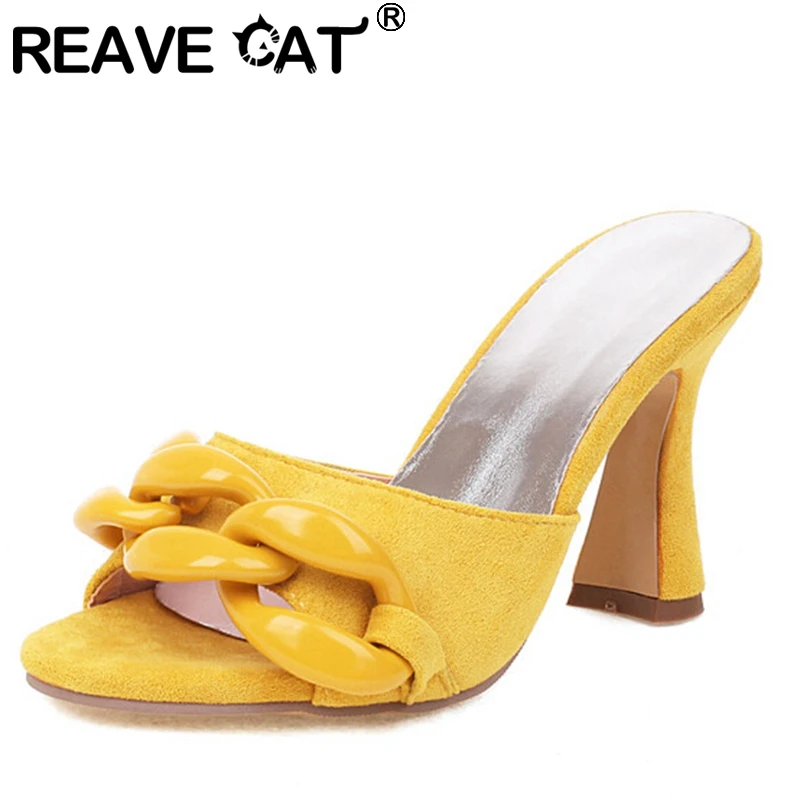 Женские босоножки без шнуровки REAVE CAT, летние однотонные желтые и зеленые сандалии из флока на каблуке-катушке и цепочке, элегантные туфли бе...
Женские босоножки без шнуровки REAVE CAT, летние однотонные желтые и зеленые сандалии из флока на каблуке-катушке и цепочке, элегантные туфли бе...