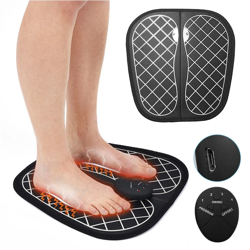 

Electric Foot Massage Pads Smart Foot Stim Massage Simulator Foot Physiotherapy Improve Blood Circulation Relieve Pain Care Tool
