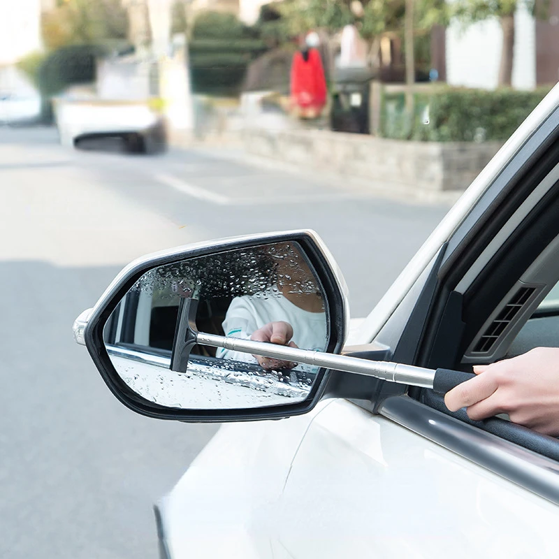 Telescopic Rearview Mirror Squeegee Retractable Double-side Rod Window Cleaner Squeegee Wiper Brush Glass Cleaning Tool
Telescopic Rearview Mirror Squeegee Retractable Double-side Rod Window Cleaner Squeegee Wiper Brush Glass Cleaning Tool