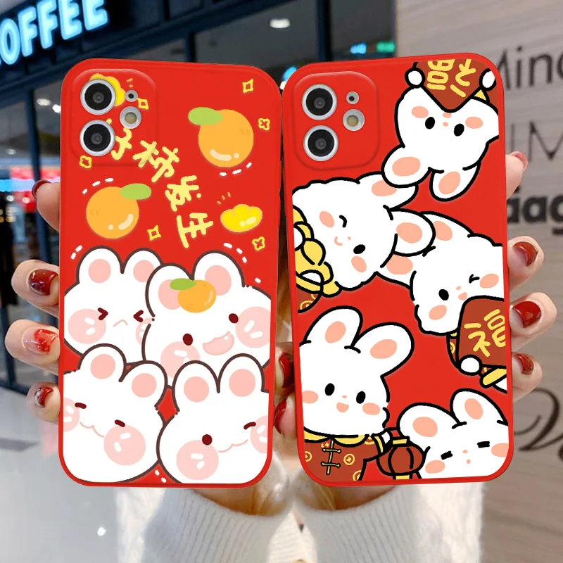 New Year Red Rabbit Case For Iphone 14 Pro Max 11 12 13 Pro Max X XR XS Max 7 8 Plus 12 Mini SE 2020 2022 Shockproof Soft Cover
New Year Red Rabbit Case For Iphone 14 Pro Max 11 12 13 Pro Max X XR XS Max 7 8 Plus 12 Mini SE 2020 2022 Shockproof Soft Cover
