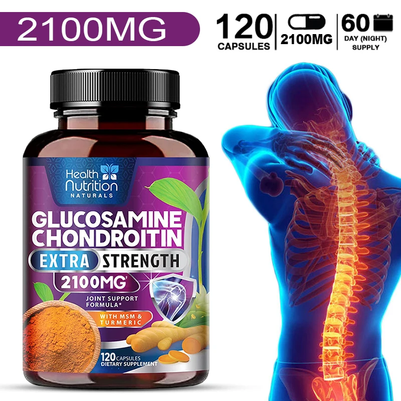 Glucosamine Joint Supplement - Improves Hip, Knee, Joint & Back Comfort Supplement for Strong Bones Anti-Inflammatory
Glucosamine Joint Supplement - Improves Hip, Knee, Joint & Back Comfort Supplement for Strong Bones Anti-Inflammatory