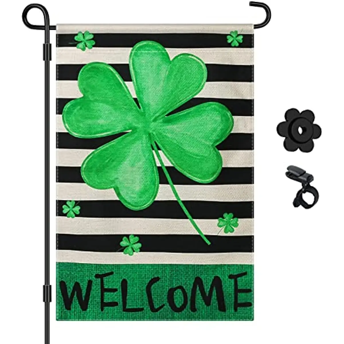 St Patricks Day Garden Flag, St Patricks Day Flag Double Sided Lucky Clover Garden Flag Shamrock
St Patricks Day Garden Flag, St Patricks Day Flag Double Sided Lucky Clover Garden Flag Shamrock