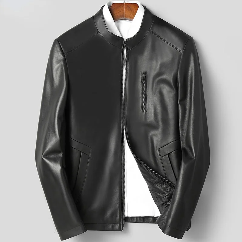 Hombre High quality 2023 New Genuine Leather Jacket Men Slim Real Sheepskin Coat Casaul Autumn Spring Clothing Chaqueta Cuero
Hombre High quality 2023 New Genuine Leather Jacket Men Slim Real Sheepskin Coat Casaul Autumn Spring Clothing Chaqueta Cuero