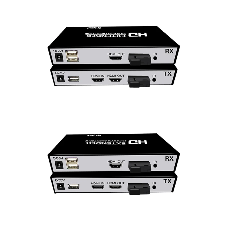 HDMI Fiber Optic Converter Support USB Control 20Km Fiber Optical Extender With Loop Out Over SC Fiber Cable
HDMI Fiber Optic Converter Support USB Control 20Km Fiber Optical Extender With Loop Out Over SC Fiber Cable