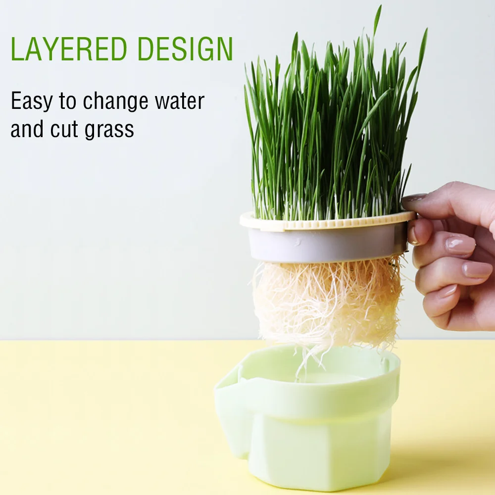 Pet Cat Grass Digestion Growing Tray Starter Dish Greenhouse Hydroponics Plant Cat Grass Germination Nursery Pot Grow Box
Pet Cat Grass Digestion Growing Tray Starter Dish Greenhouse Hydroponics Plant Cat Grass Germination Nursery Pot Grow Box