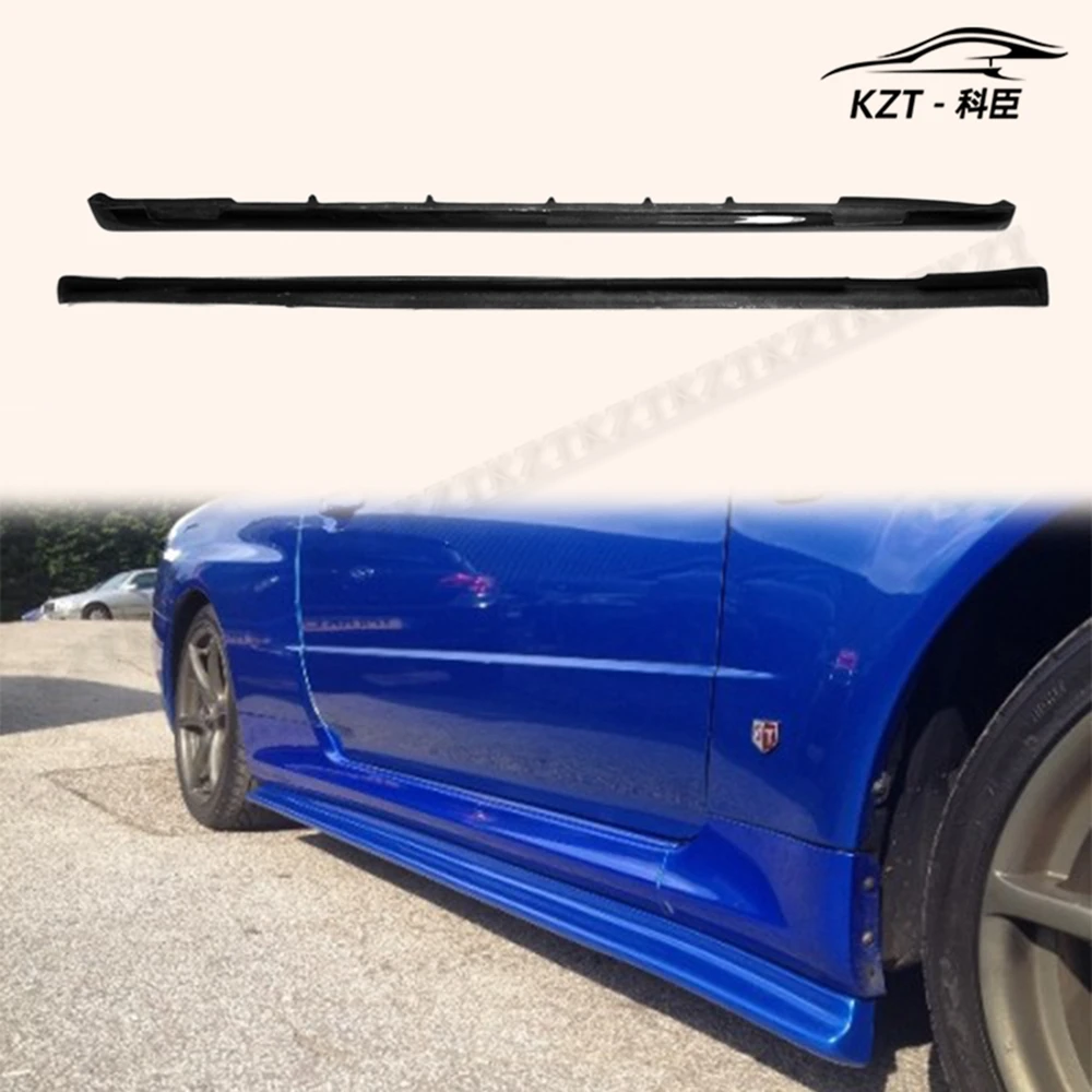 Для Nissan Skyline R34 (только GTR) стильная углеродная боковая юбка удлинители пара