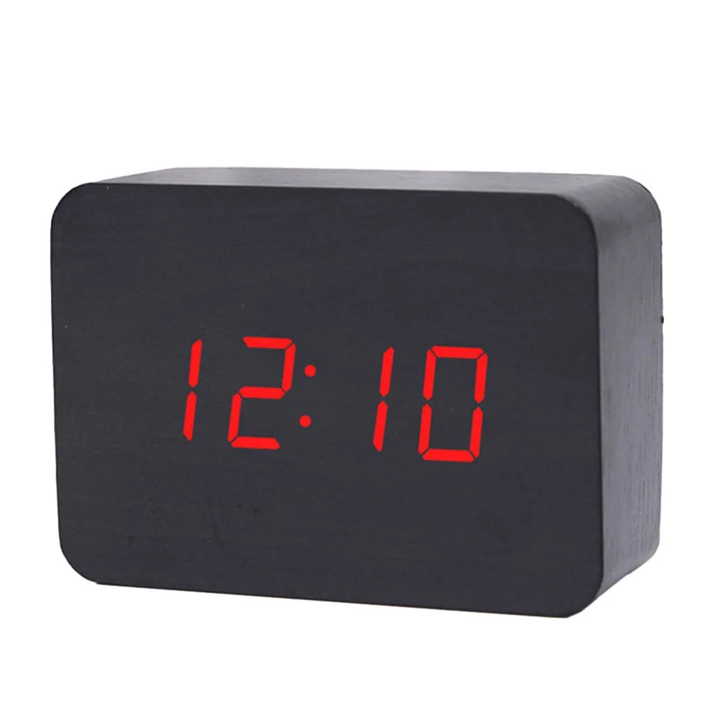 Silent LED Wooden Clock Dual Bell Alarm Adjustable Brightness Voice Control Mode Temperature and Date Display
Silent LED Wooden Clock Dual Bell Alarm Adjustable Brightness Voice Control Mode Temperature and Date Display