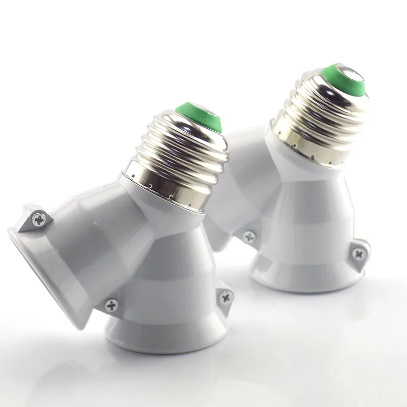 1PCS 1 E27 to 2 E27 splitter Lamp Bulb base Adapter Converter 2E27 265V 2A LED Y Shape Socket Light Holder Conversion socket
1PCS 1 E27 to 2 E27 splitter Lamp Bulb base Adapter Converter 2E27 265V 2A LED Y Shape Socket Light Holder Conversion socket