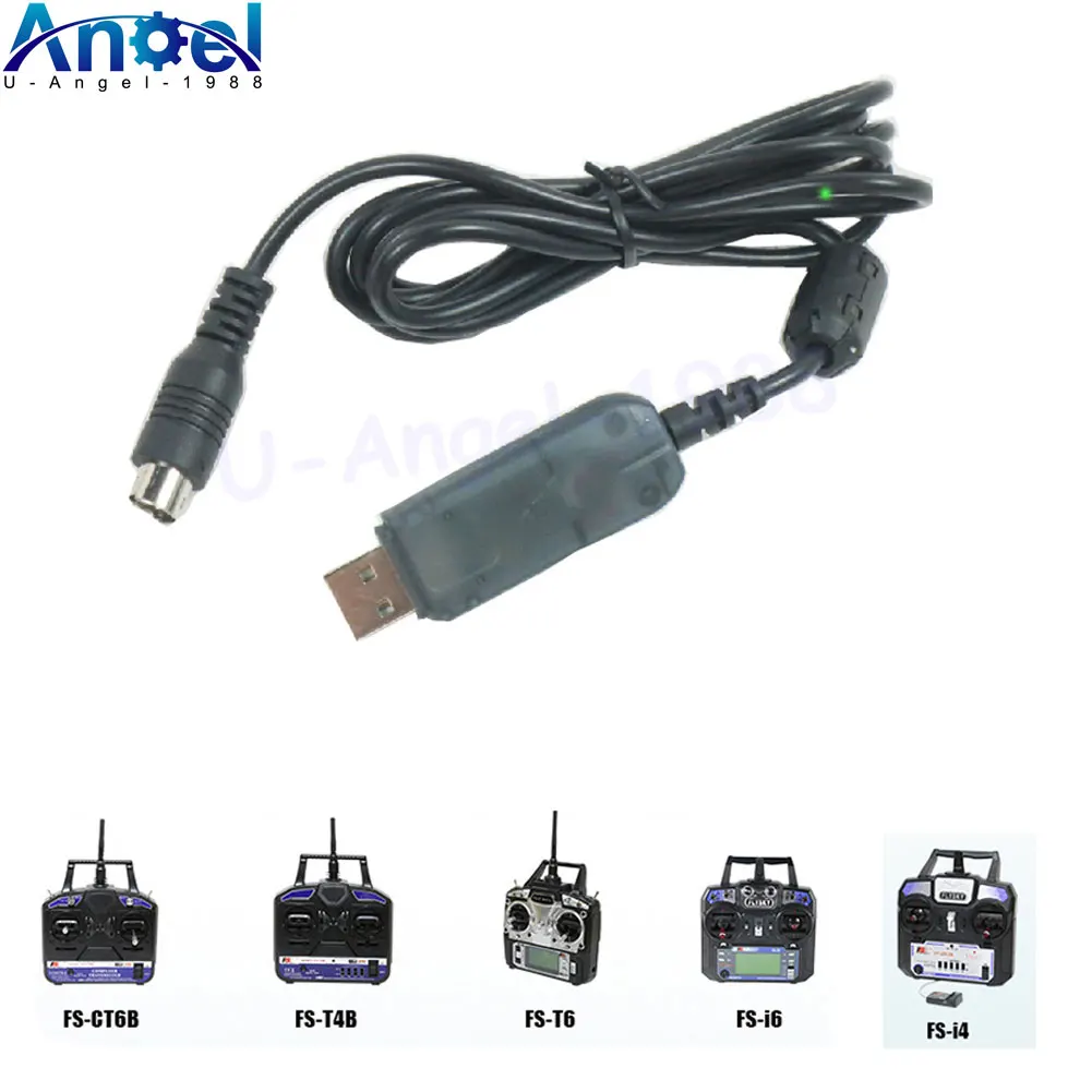 FLYSKY Data Cable USB Download Line for FS-i6 FS-T6 Transmitter Firmware Update Helicopter Airplane Multirotor FPV Racing Drone
FLYSKY Data Cable USB Download Line for FS-i6 FS-T6 Transmitter Firmware Update Helicopter Airplane Multirotor FPV Racing Drone