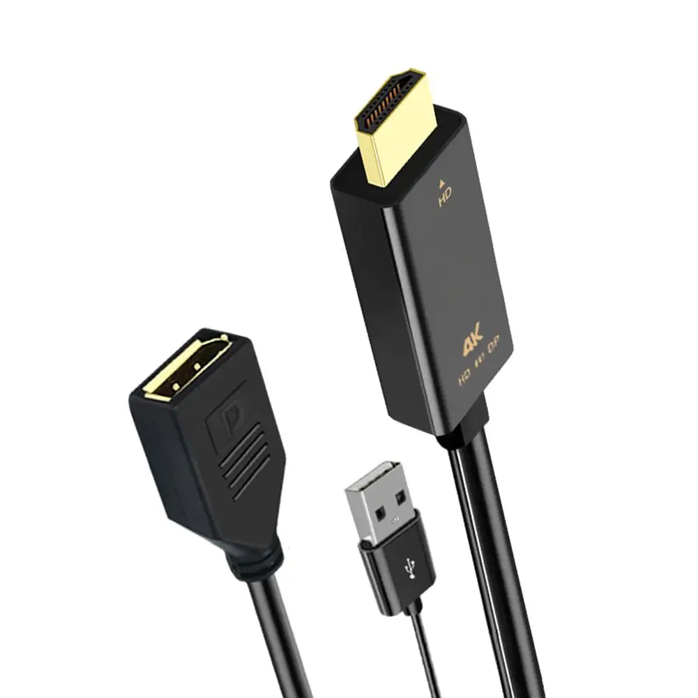 4K HD Hdmi-compatible To Dp Adapter Cable Video Adapter Cable DP Active USB Power Supply for TV PC Laptop
4K HD Hdmi-compatible To Dp Adapter Cable Video Adapter Cable DP Active USB Power Supply for TV PC Laptop