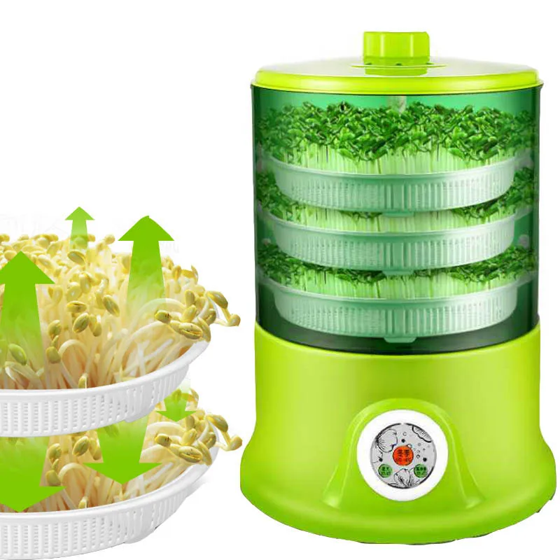 Intelligent Bean Sprouts Machine Grow Automatic Large Capacity Thermostat Green Seeds Growing Automatic Bean Sprout MachineEU US
Intelligent Bean Sprouts Machine Grow Automatic Large Capacity Thermostat Green Seeds Growing Automatic Bean Sprout MachineEU US