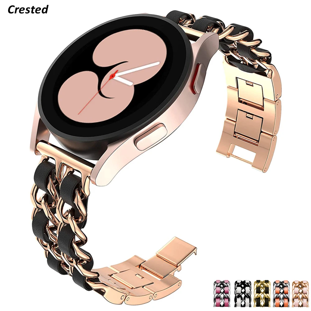 Ремешок для Samsung Galaxy Watch 4/Classic/46 мм/42 мм/active 2 Gear s3, кожаный + металлический браслет для Huawei GT/2/GT2/3 Pro, 20 мм 22 мм
Ремешок для Samsung Galaxy Watch 4/Classic/46 мм/42 мм/active 2 Gear s3, кожаный + металлический браслет для Huawei GT/2/GT2/3 Pro, 20 мм 22 мм