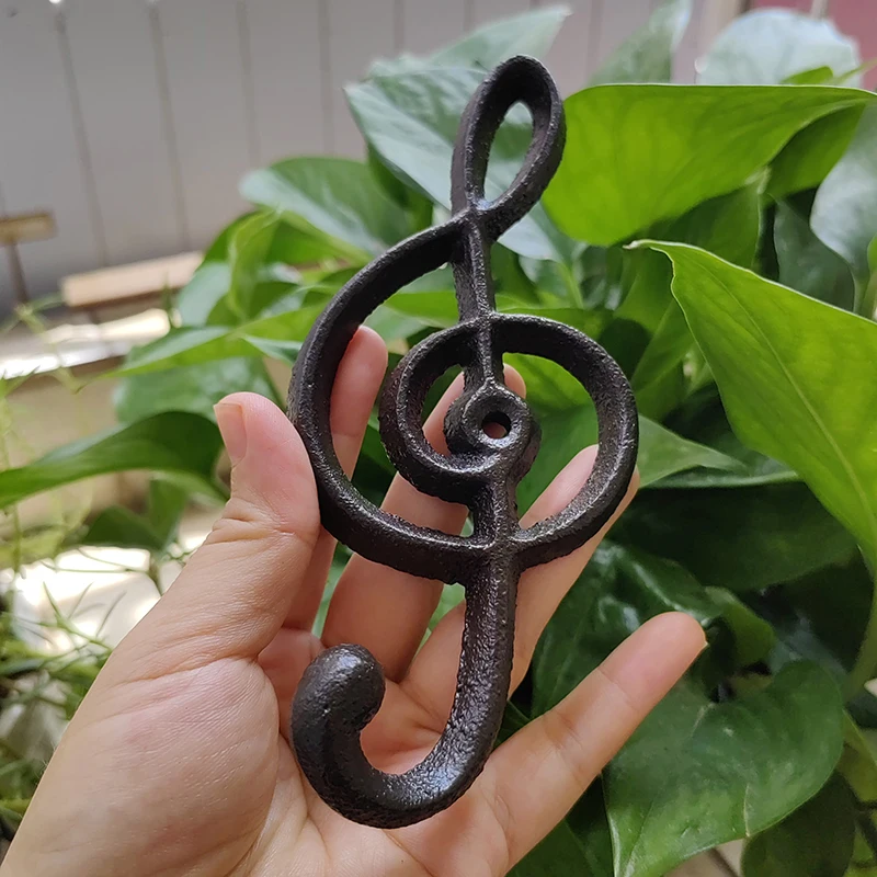 Cast Iron Music Note Wall Hook Handmade Craft for livingroom brown color ,clothes ,Hat ,key hanger Towel holder organizer Rails
Cast Iron Music Note Wall Hook Handmade Craft for livingroom brown color ,clothes ,Hat ,key hanger Towel holder organizer Rails