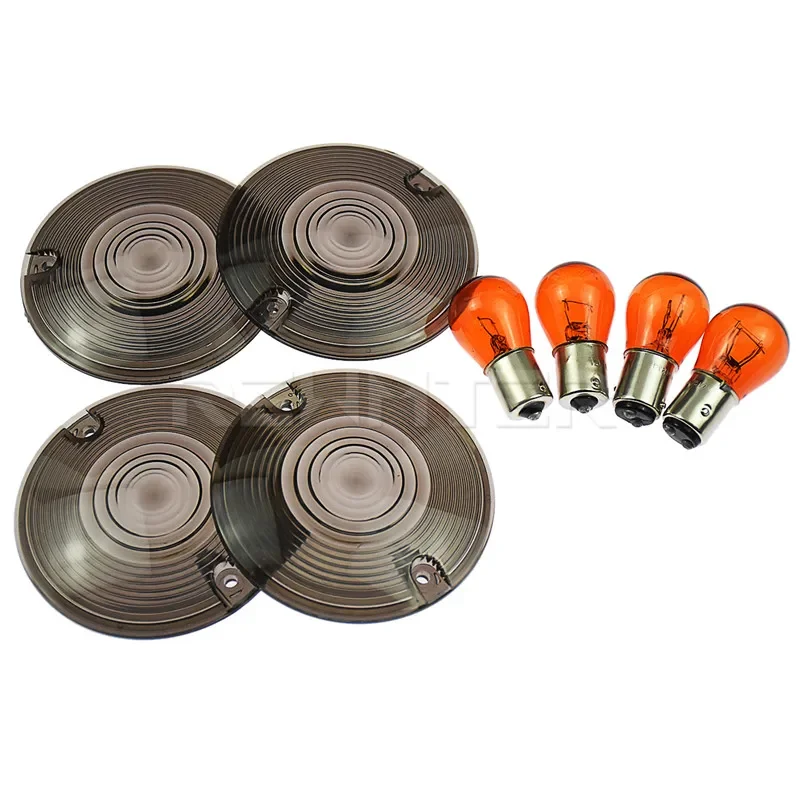 Крышка объектива указателя поворота мотоцикла + янтарные лампы 4 шт. дымчатый/прозрачный/оранжевый для Harley Touring Electra Glide Road King Softail FLHT
Крышка объектива указателя поворота мотоцикла + янтарные лампы 4 шт. дымчатый/прозрачный/оранжевый для Harley Touring Electra Glide Road King Softail FLHT