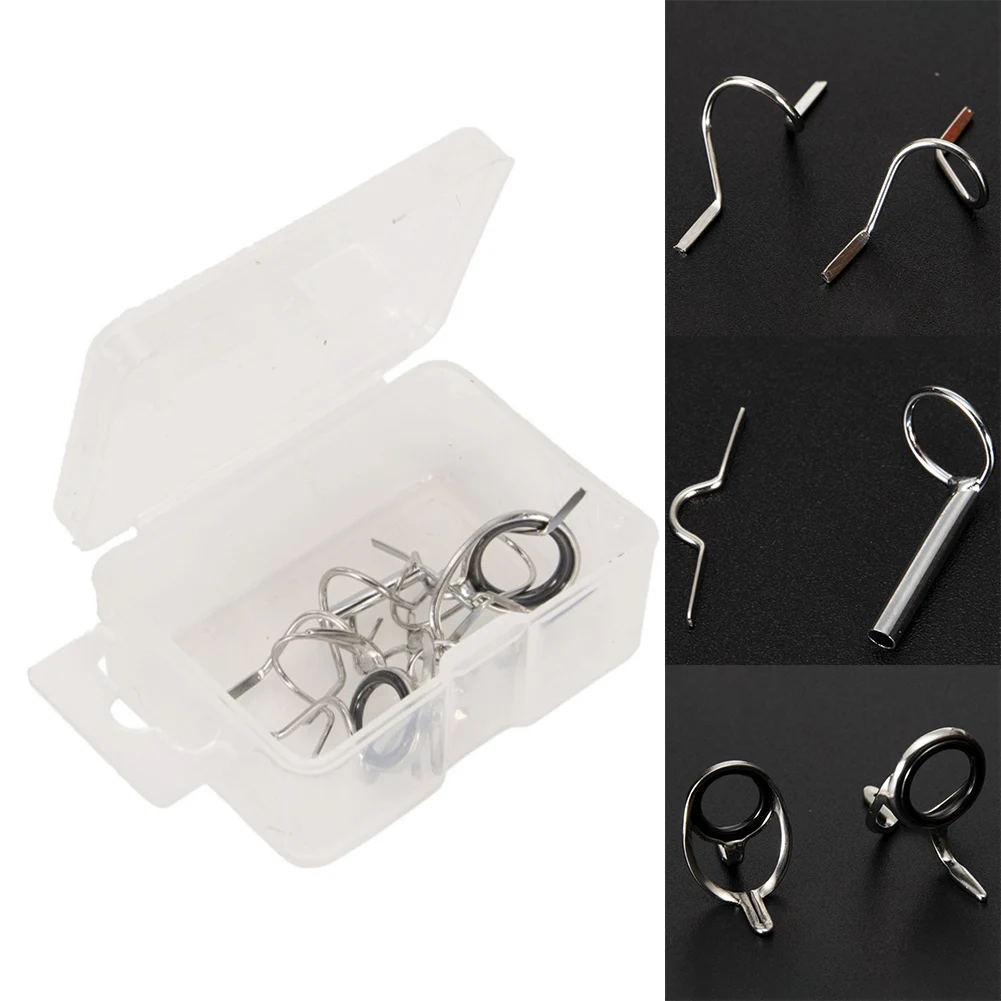 11pcs/box Fly Fishing Rod Guide Eye Set Guide Ring Tip Hook Pole Repair Kit Stainless Steel Fishing Tackle Accessories Tools
11pcs/box Fly Fishing Rod Guide Eye Set Guide Ring Tip Hook Pole Repair Kit Stainless Steel Fishing Tackle Accessories Tools