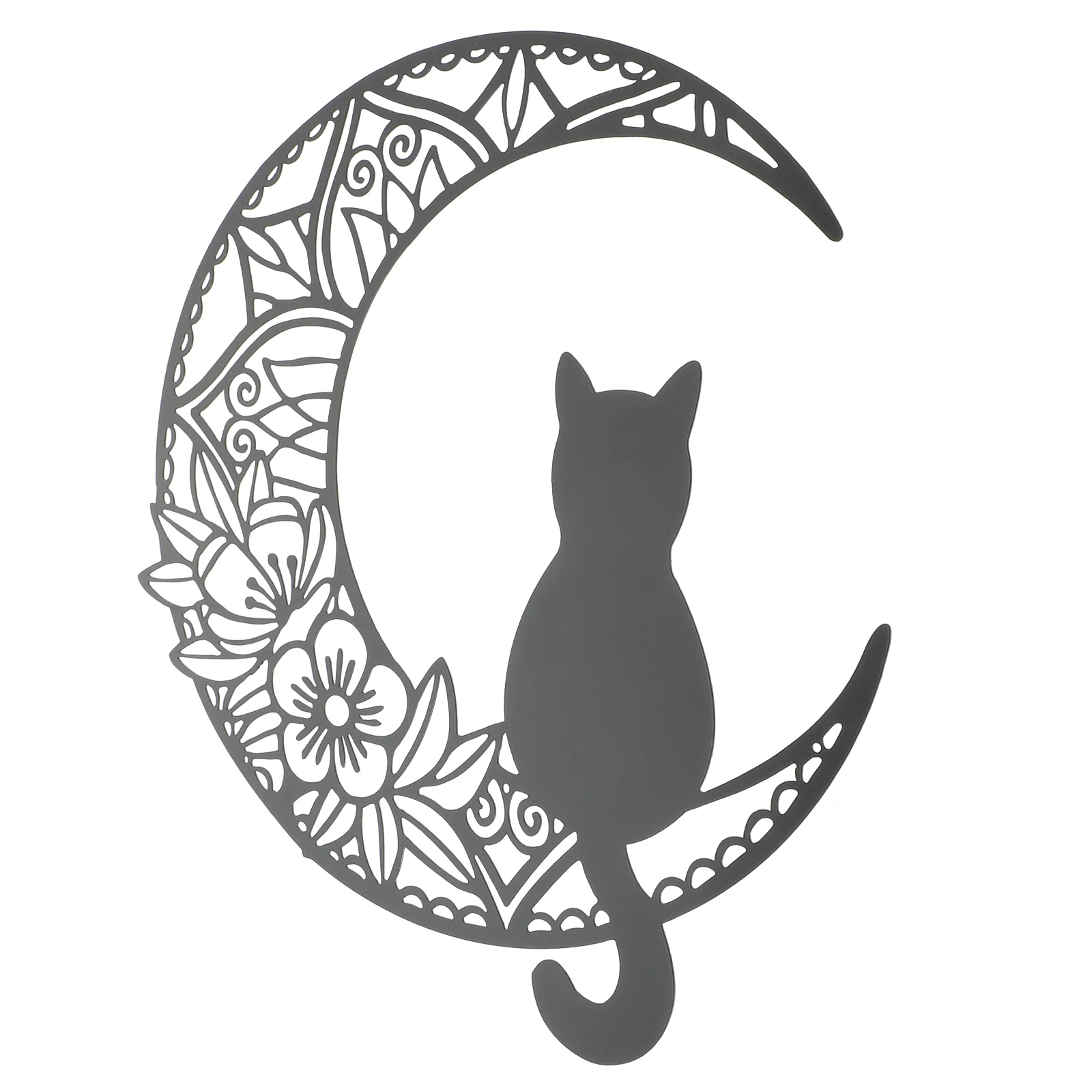 Metal Cat Wall Silhouette Black Moon Pendant Birthday Decoration Girl Iron Craft Shape
Metal Cat Wall Silhouette Black Moon Pendant Birthday Decoration Girl Iron Craft Shape