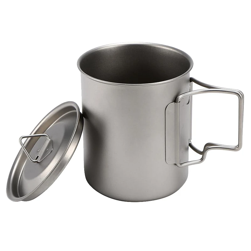 Ultralight Titanium Cup Outdoor Portable Mug Camping Picnic Water Cup With Foldable Handle 450Ml
Ultralight Titanium Cup Outdoor Portable Mug Camping Picnic Water Cup With Foldable Handle 450Ml