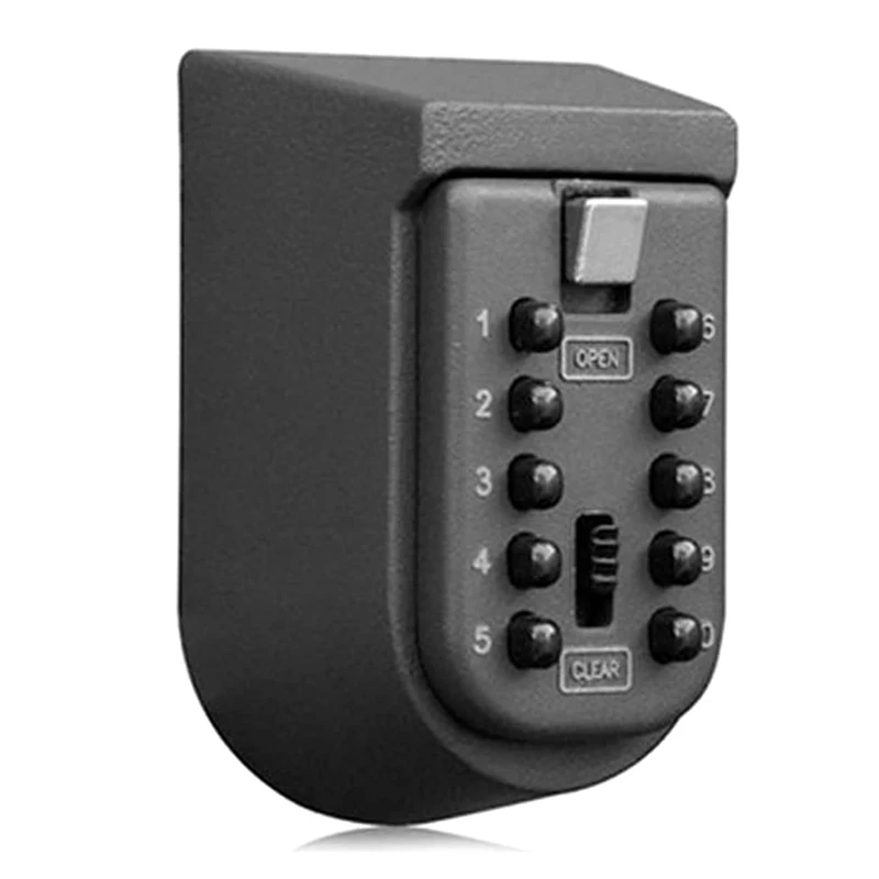 1Set 10-Digits Combination Lockbox Button Key Box For Outside Wall Mount For Home Dark Gray
1Set 10-Digits Combination Lockbox Button Key Box For Outside Wall Mount For Home Dark Gray