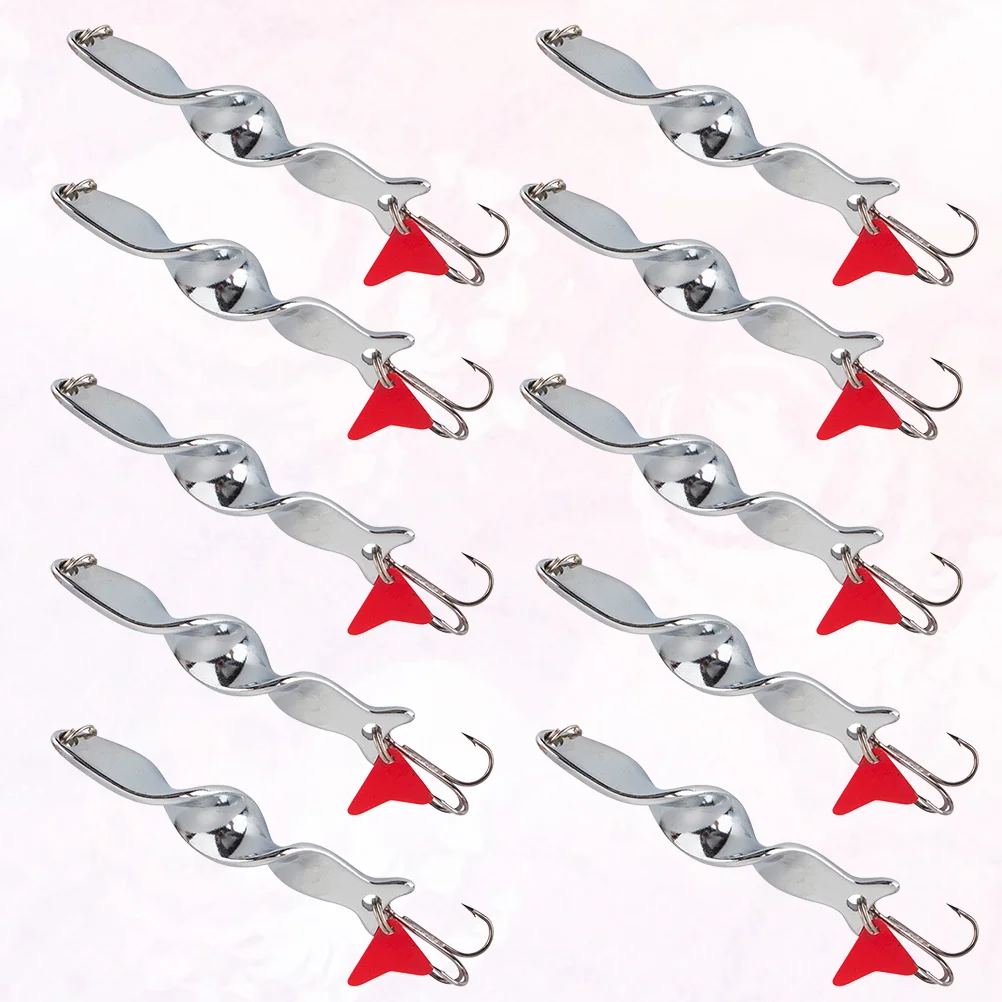 10 Pcs High-speed Spiral Lure Bait Long Shot Fish Bait Sequins Hard Fake Bait Fishing Lures for Outdoor Artificial tucunare
10 Pcs High-speed Spiral Lure Bait Long Shot Fish Bait Sequins Hard Fake Bait Fishing Lures for Outdoor Artificial tucunare