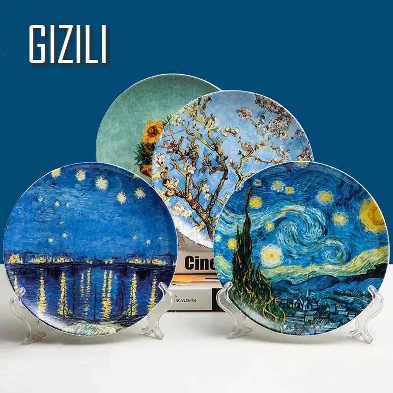 European Style Dinner Plates Set Oil Painting Ceramic Tableware Dishes Dessert Steak Trays Kitchen Tableware Home Decoration
European Style Dinner Plates Set Oil Painting Ceramic Tableware Dishes Dessert Steak Trays Kitchen Tableware Home Decoration