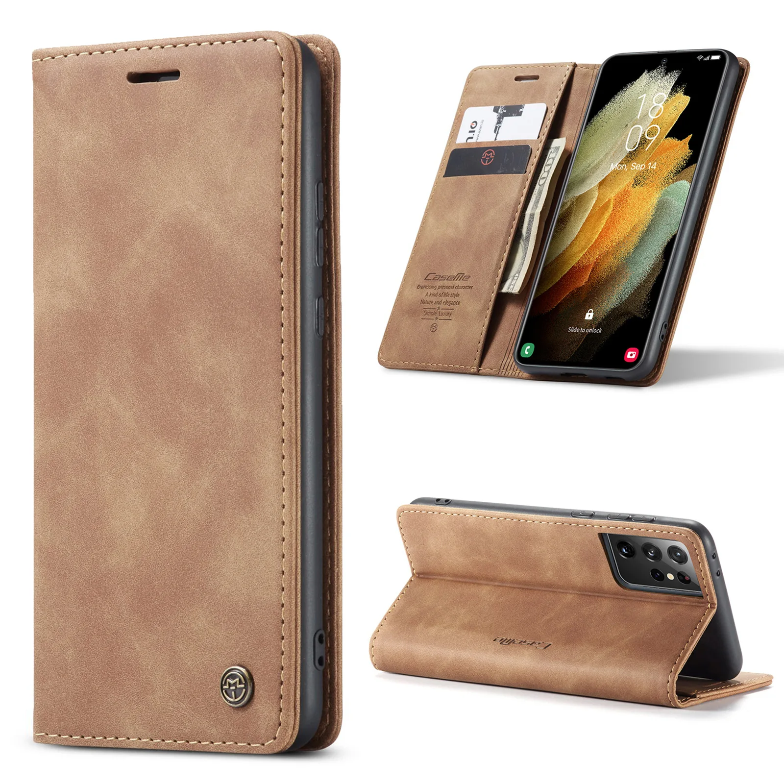 For Samsung Galaxy S21 Ultra S22 Plus 5G PU Leather Case,CaseMe Retro Purse Magneti Card Holder Wallet Cover for Galaxy S20 FE
For Samsung Galaxy S21 Ultra S22 Plus 5G PU Leather Case,CaseMe Retro Purse Magneti Card Holder Wallet Cover for Galaxy S20 FE